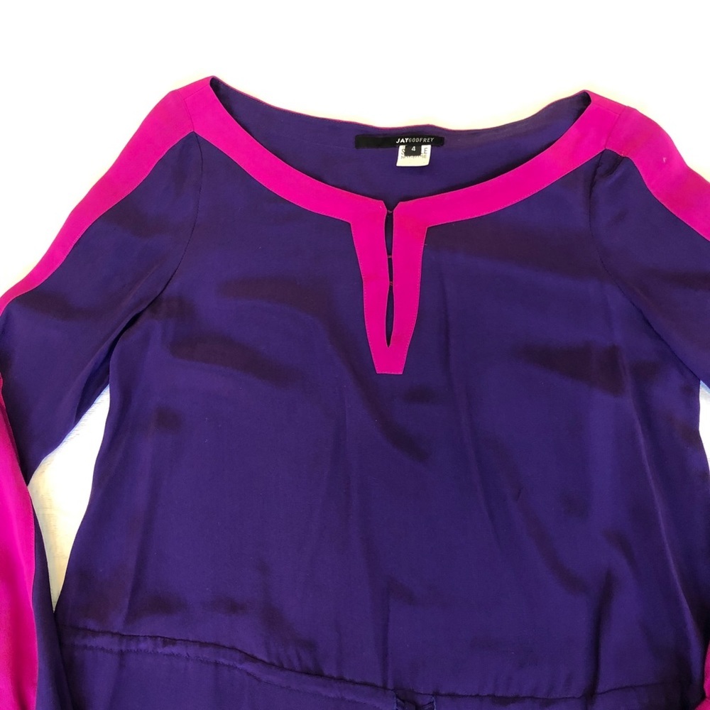 JAYGODFREY 100% Silk Dress US 4 $385